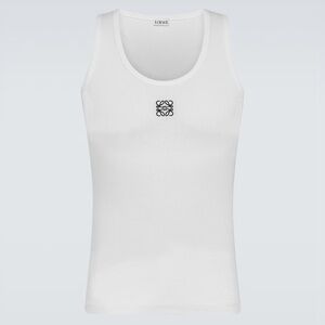 Authentic Loewe White Anagram Tank Top With Tag